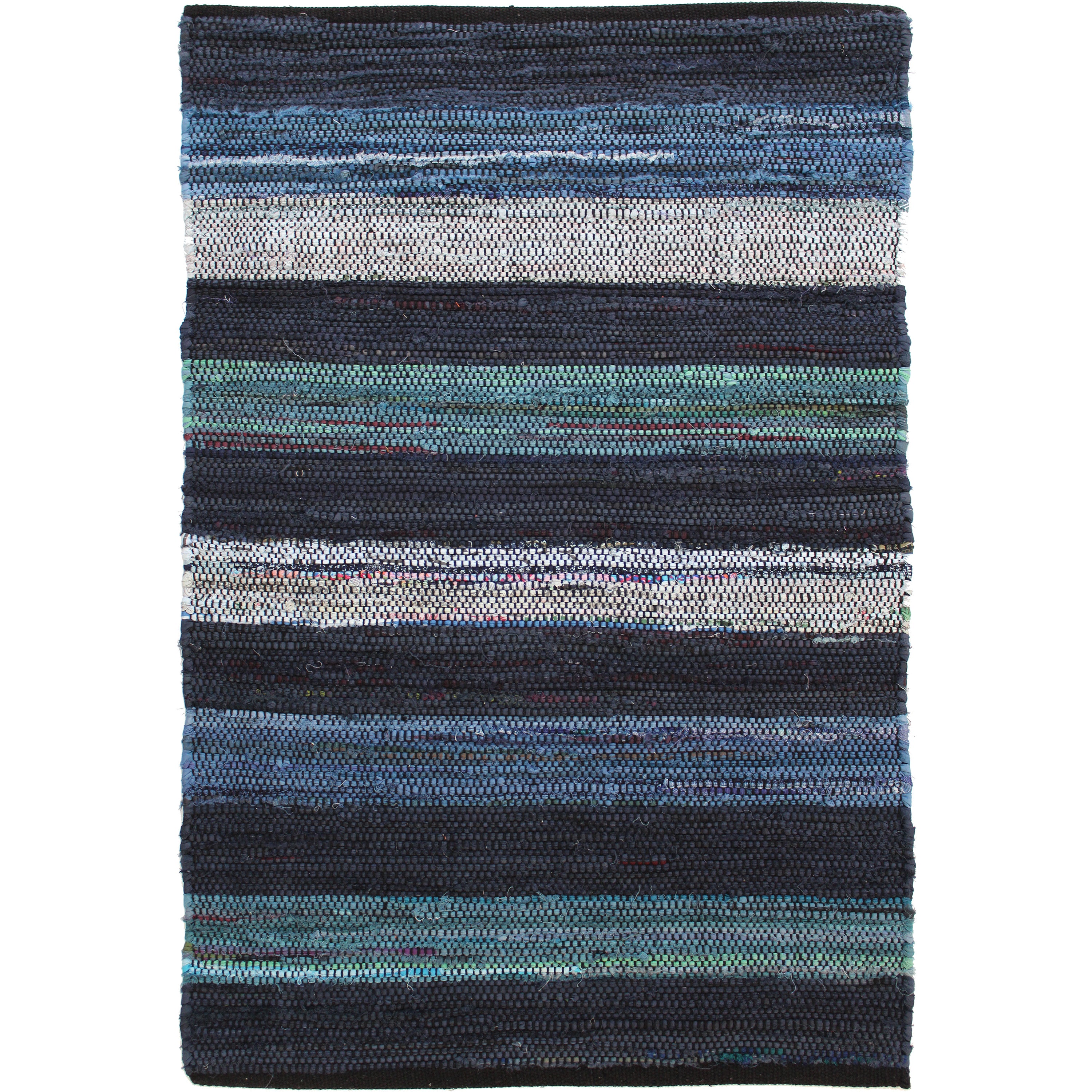 Rag Rugs Moonlight Blue Reversible Indoor Area Rug | Avocado Decor