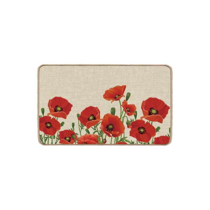 Poppy Flower Doormat