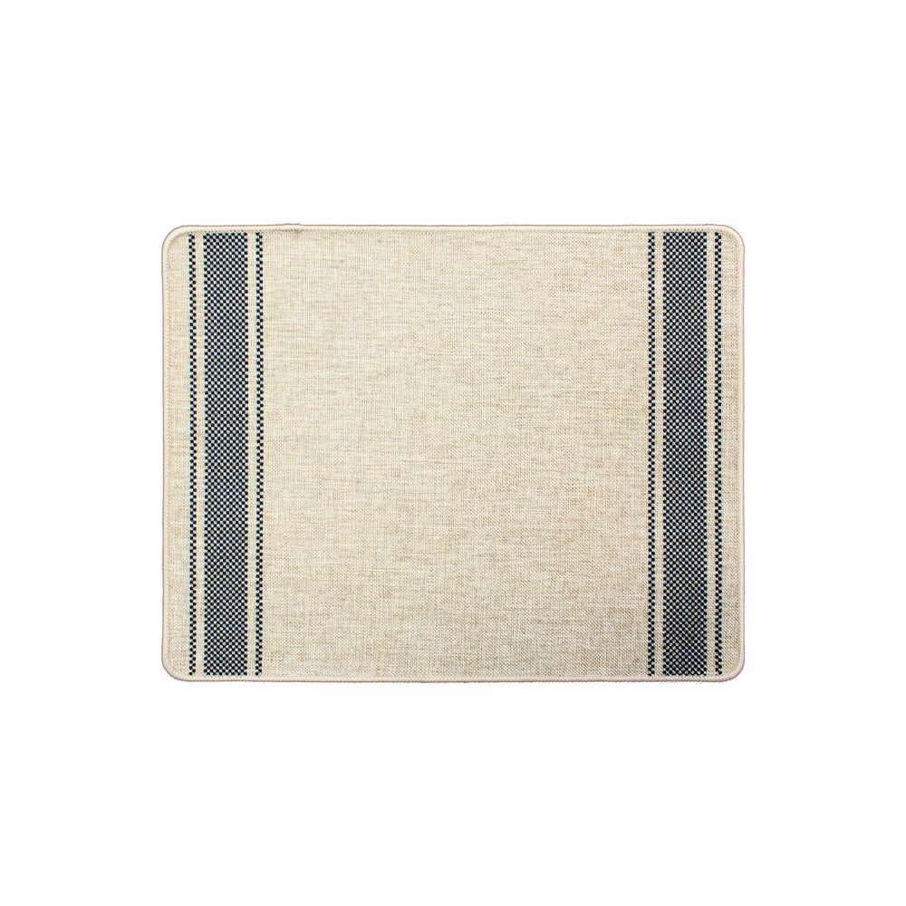 Checker Border Natural & Black Placemat