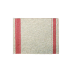 Checker Border Natural & Red Placemat