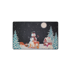 Snowman Full Moon Doormat