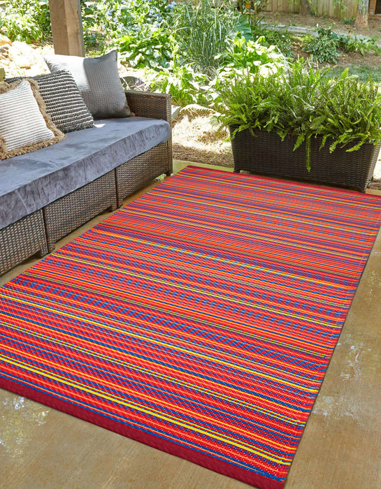 Drizzle Multi Red Mat