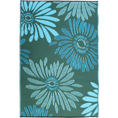 Daisy Aqua Green Mat