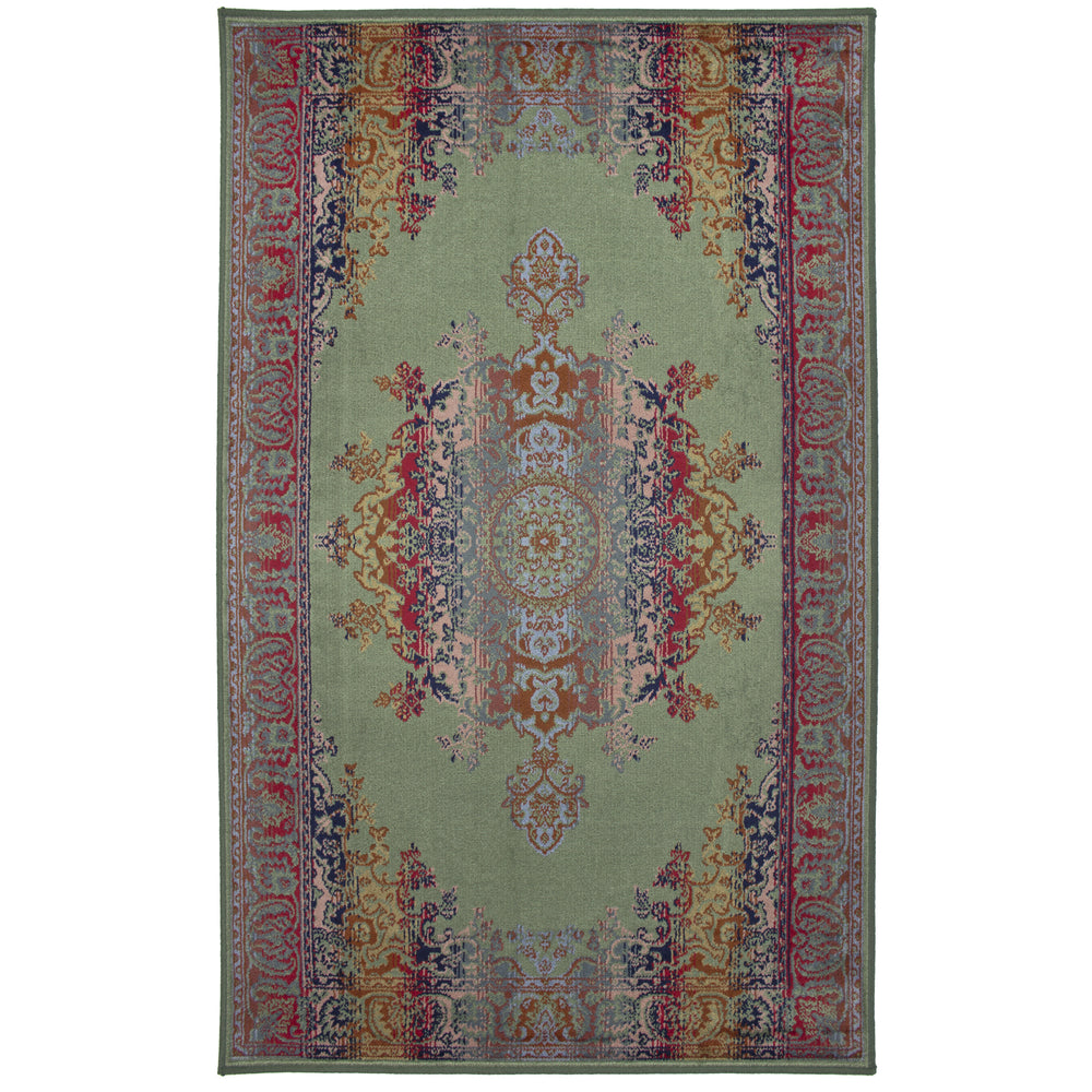 Medallion Multi Green Rug