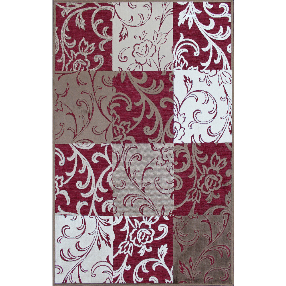Vine Red & Ochre Rug