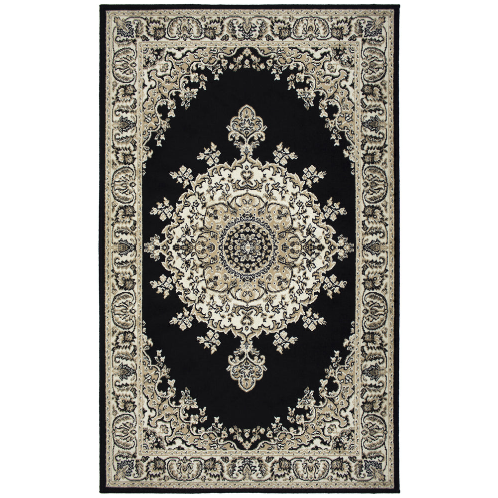 Medallion Black Rug