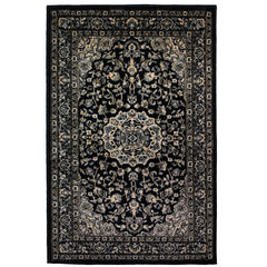 Tabriz Black Rug