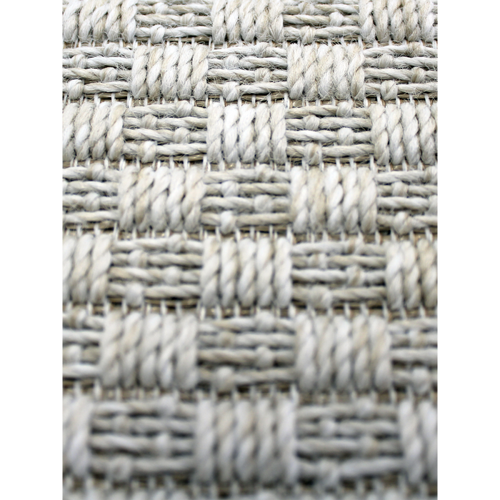 Basket Weave White Swan Rug