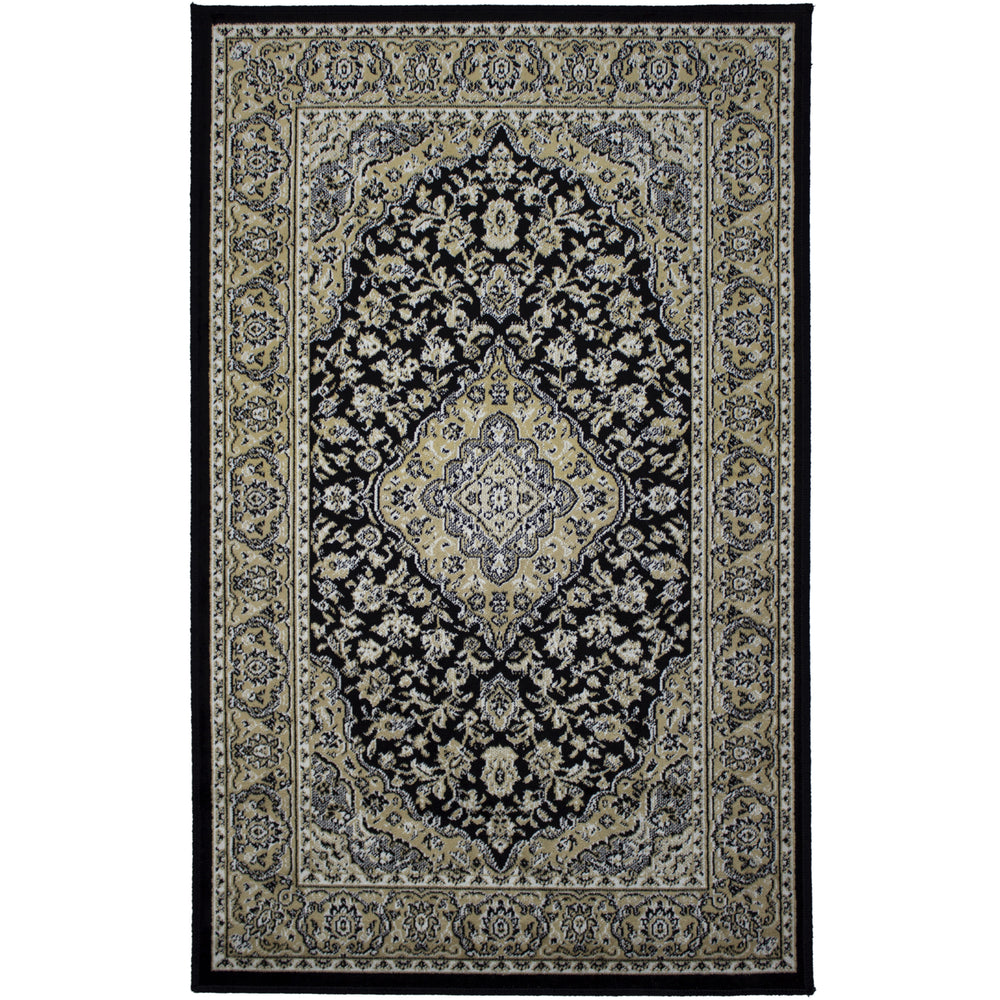 Kirman Black Rug