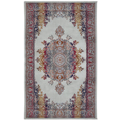 Medallion Silver Blue Rug