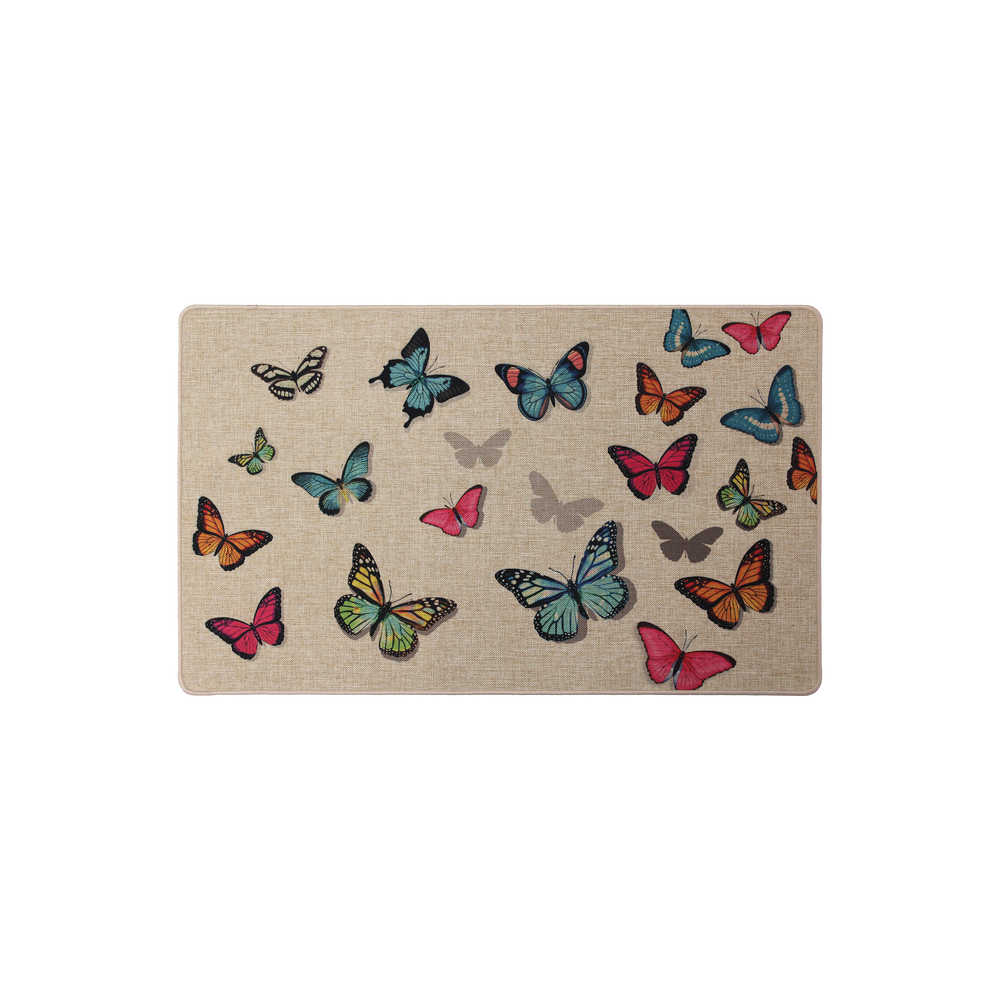 Multicolour Butterflies Doormat