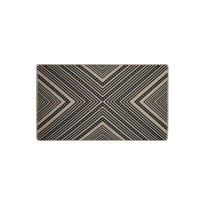Trigon Natural & Black Doormat