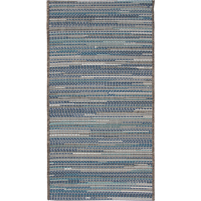 Monaco Sea Blue Indoor-Outdoor Area Rug | Avocado Decor