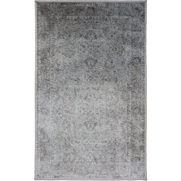 Large Silver Rug Artificial Silk Centennial Silver Indoor Area Rug | Avocado Decor